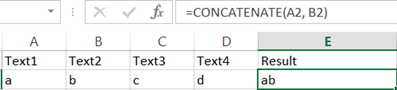 String-Verkettung in Excel