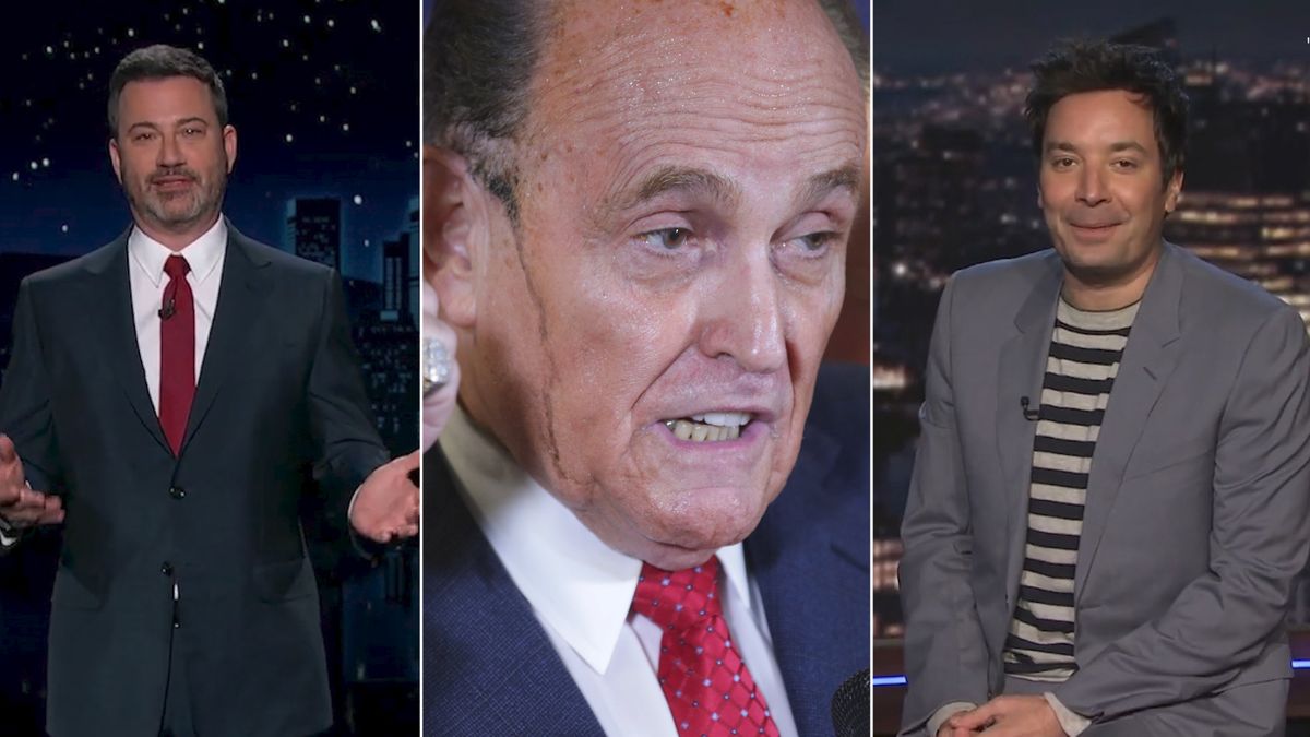 „Unser Abstimmungssystem ist in Ordnung. ... Rudy ist kaputt‘: Late-Night-Gastgeber machen sich über Giulianis ‚wahnsinnige‘ Pressekonferenz lustig