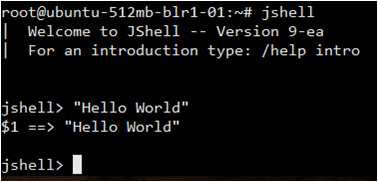 JShell Hello World Beispiel - Java 9 - Edureka