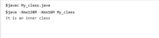 Ausgabe - Innere Klasse In Java - Edureka