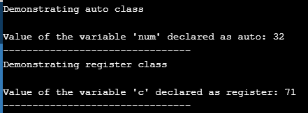 Was ist eine Speicherklasse in C ++ und ihren Typen?